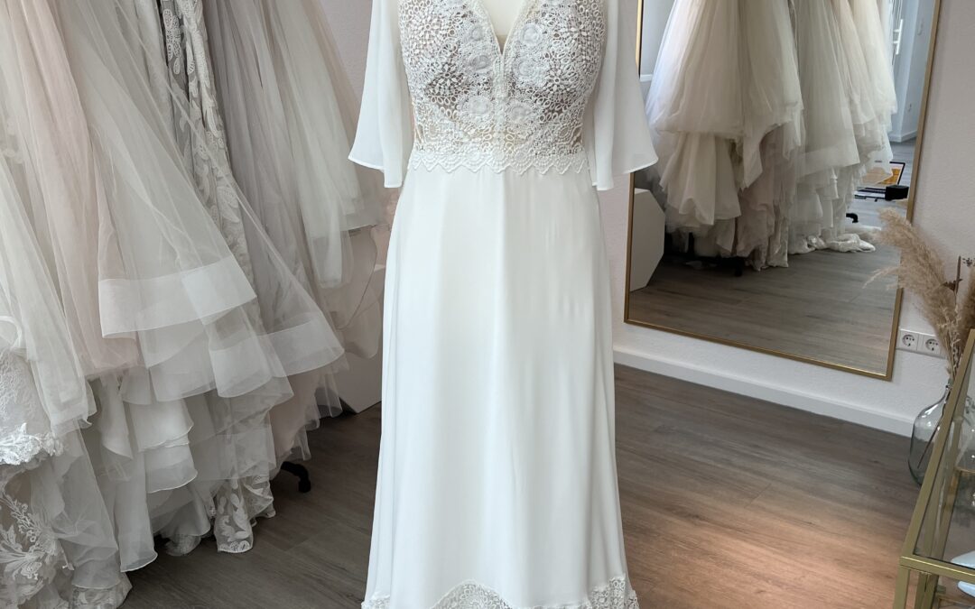 Brautkleid Boho/Vintage B24 – Gr. 36