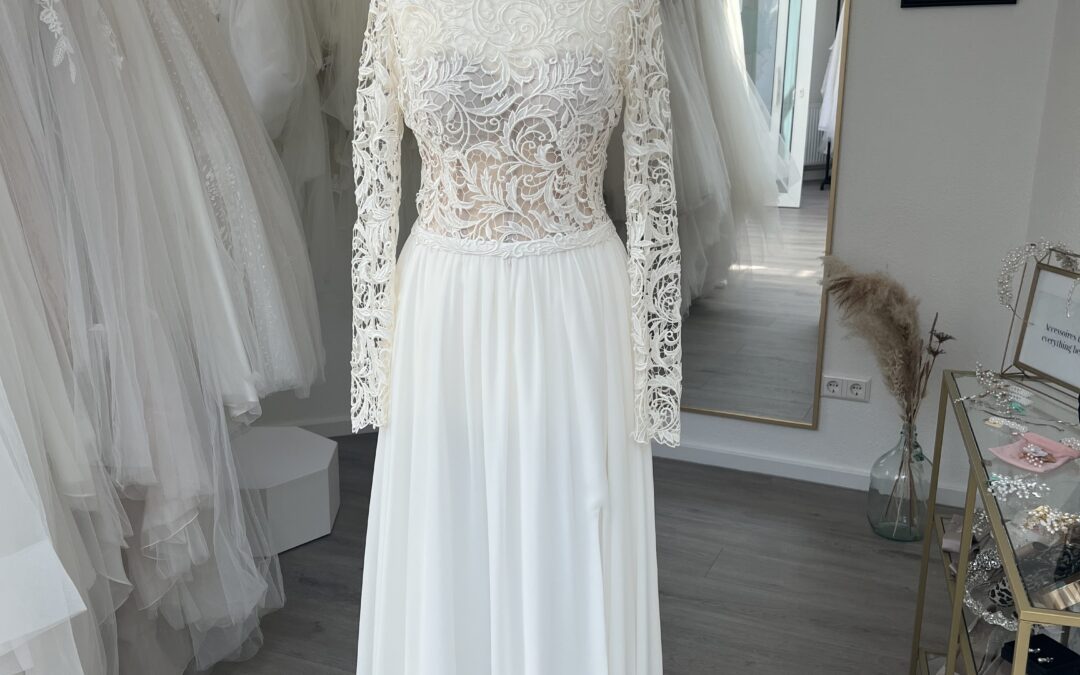 Brautkleid A-Linie A20 – Gr. 38