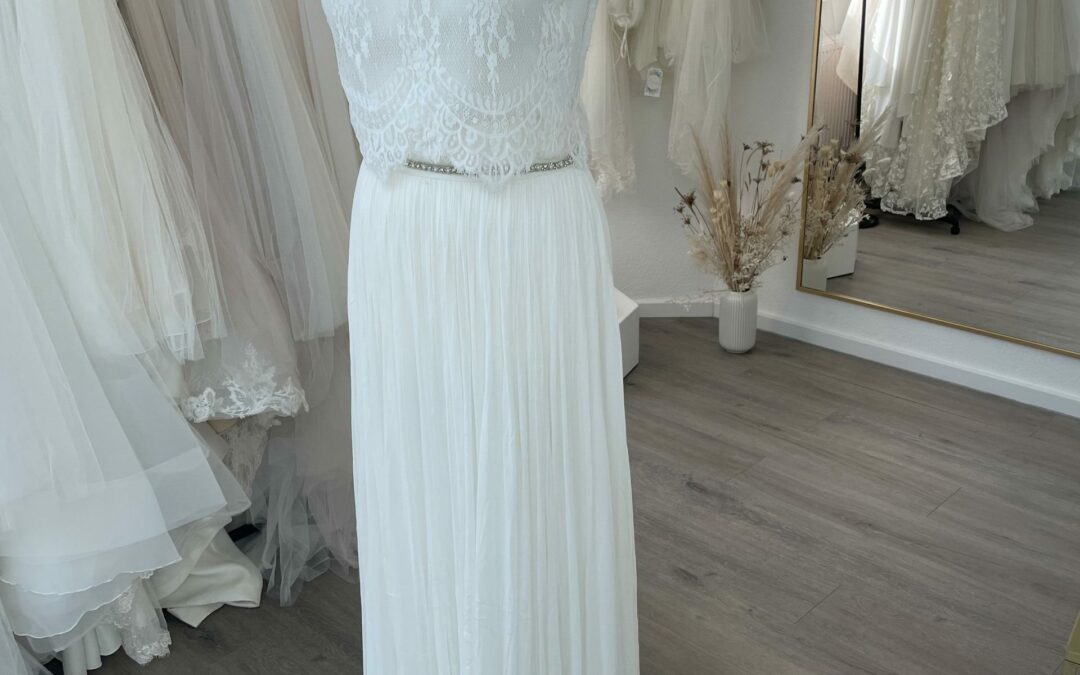 Brautkleid Zweiteiler A02 – Gr. 38