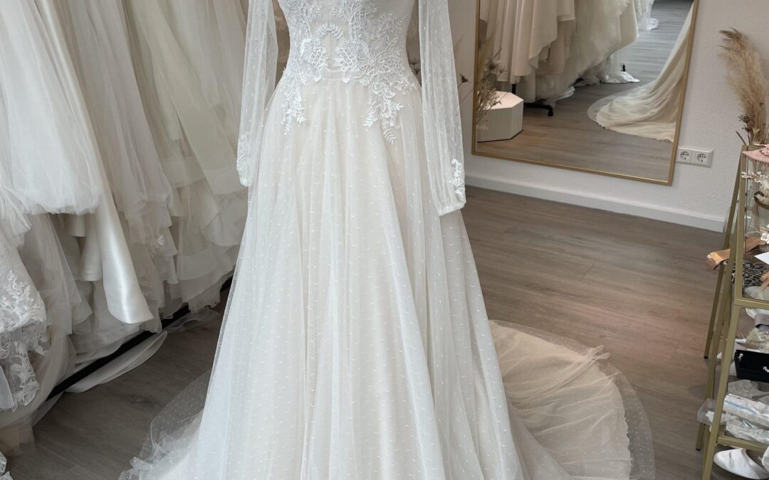 Brautkleid A Linie/Boho K48 – Gr. 36