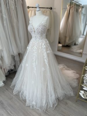 Brautkleid A-Linie – Größe 36 – A170