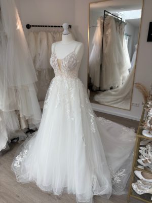 Brautkleid A-Linie – Größe 36 – A275