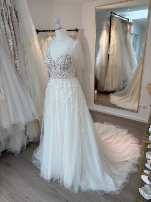 Brautkleid A-Linie – Größe 42 – A283