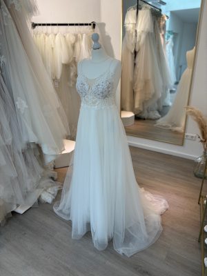 Brautkleid A-Linie – Größe 38 – A291