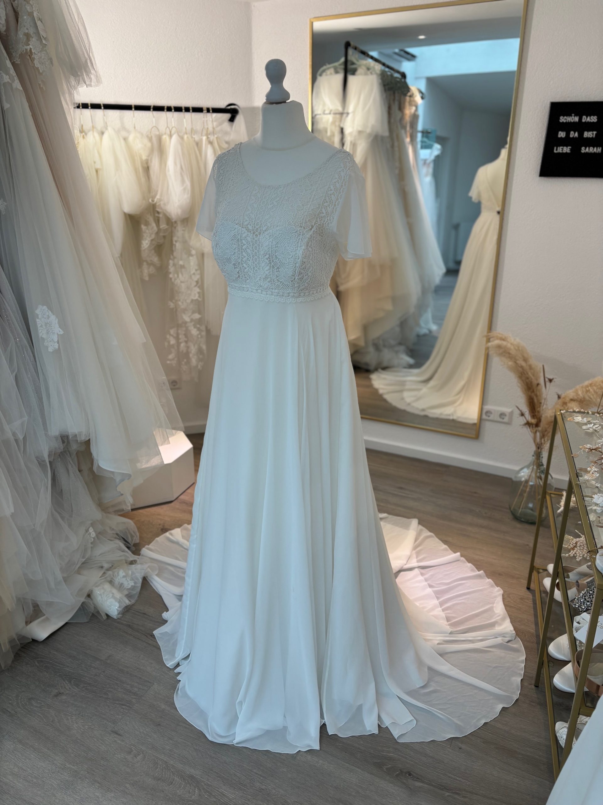 Brautkleid Boho/Vintage – Größe 44 – K242