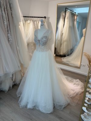 Brautkleid A-Linie – Größe 34/36 – A281