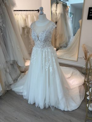 Brautkleid A-Linie – Größe 44 – A294