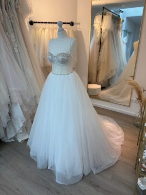 Brautkleid A-Linie – Größe 38 – A297