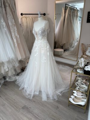 Brautkleid A-Linie – Größe 40 – A225