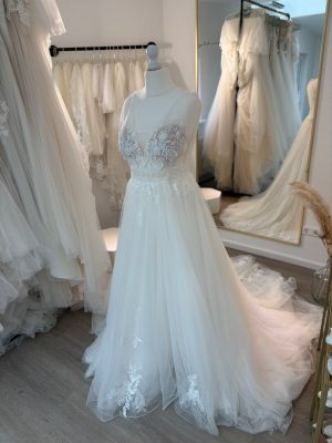 Brautkleid A-Linie – Größe 42 – A299