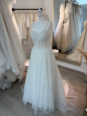 Brautkleid A-Linie – Größe 34/36 – A303