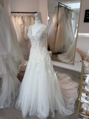 Brautkleid A-Linie – Größe 38 – A307