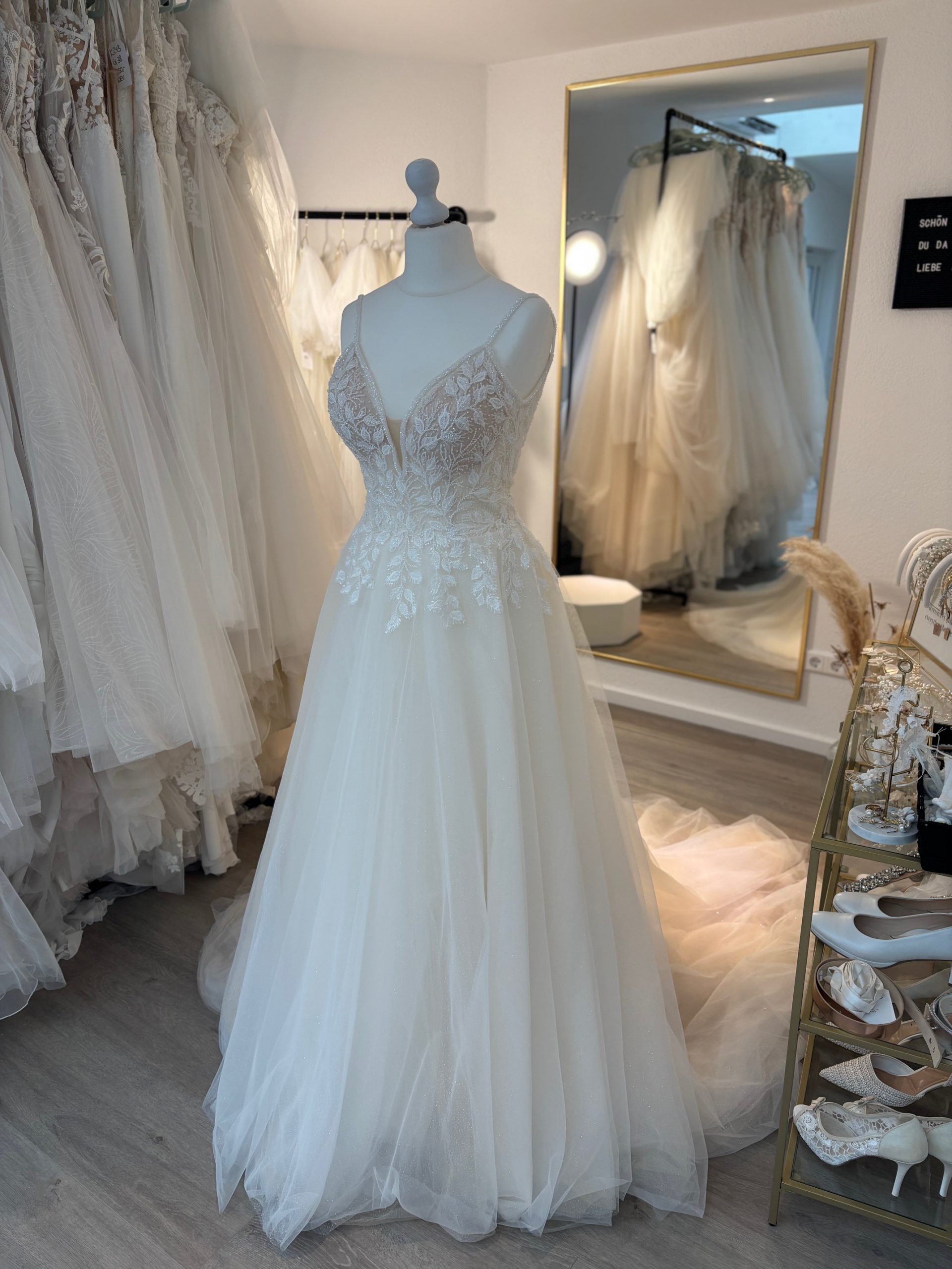 Brautkleid A-Linie – Größe 38 – A312