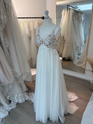 Brautkleid A-Linie – Größe 38 – A315