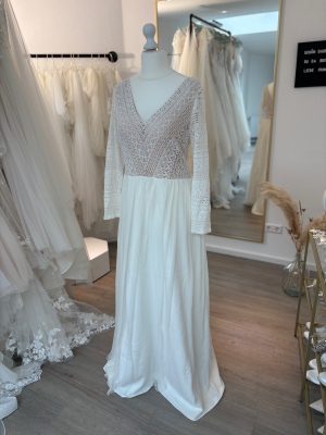 Brautkleid Boho/Vintage – Größe 46 – B70