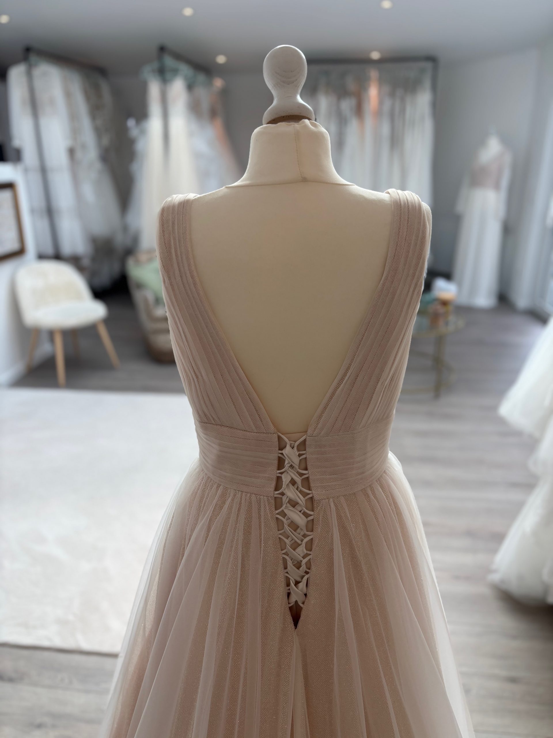 Brautkleid A-Linie – Größe 38 – A318 – Bild 5